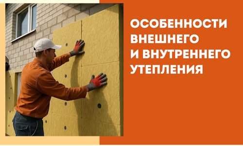 Какие особенности внешнего и внутреннего утепления в Топках