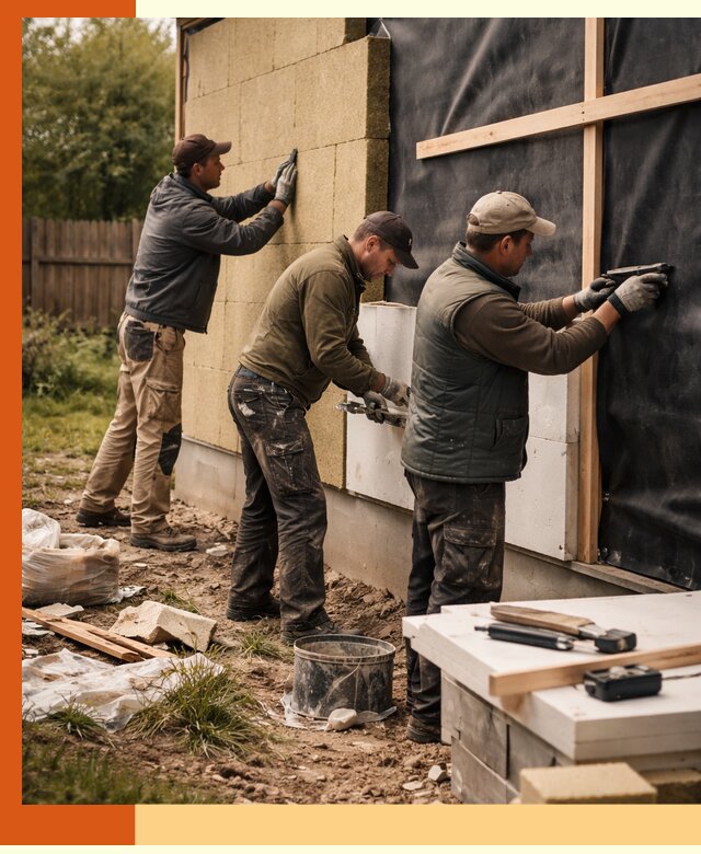 Утепление дачного дома под ключ в Топках