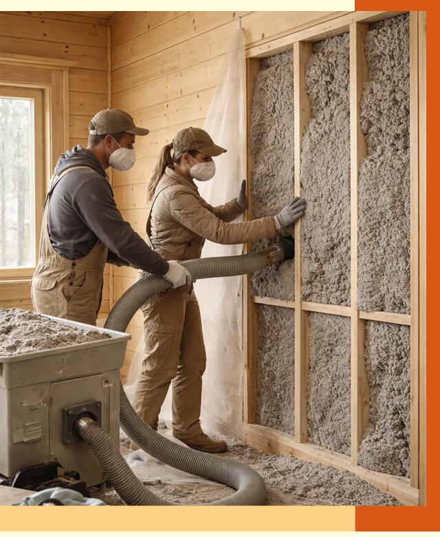 Утепление дачного дома эковатой в Топках от 1469 руб./м2 — комплексно, ТепломастерТпк