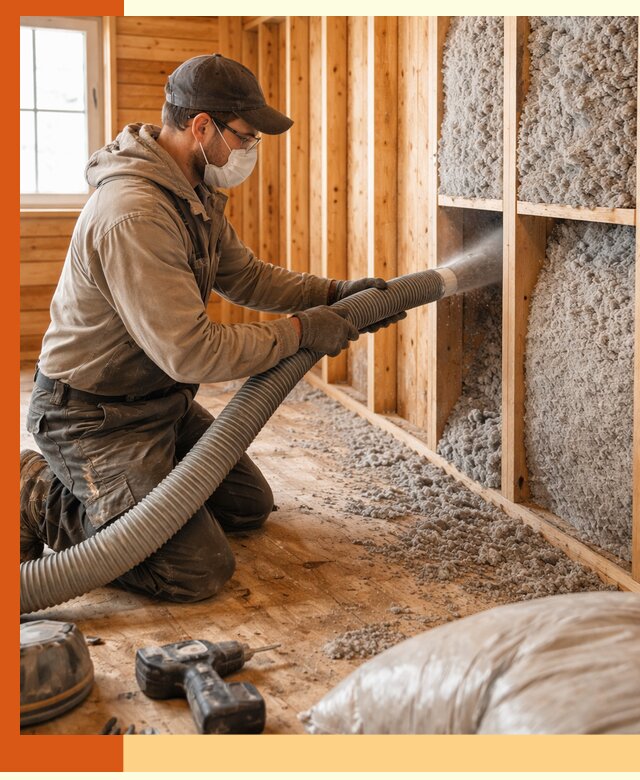 Утепление дачного дома эковатой в Топках — быстро и надёжно