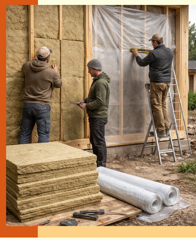 Утепление каркасного дома в Топках под ключ с гарантией качества