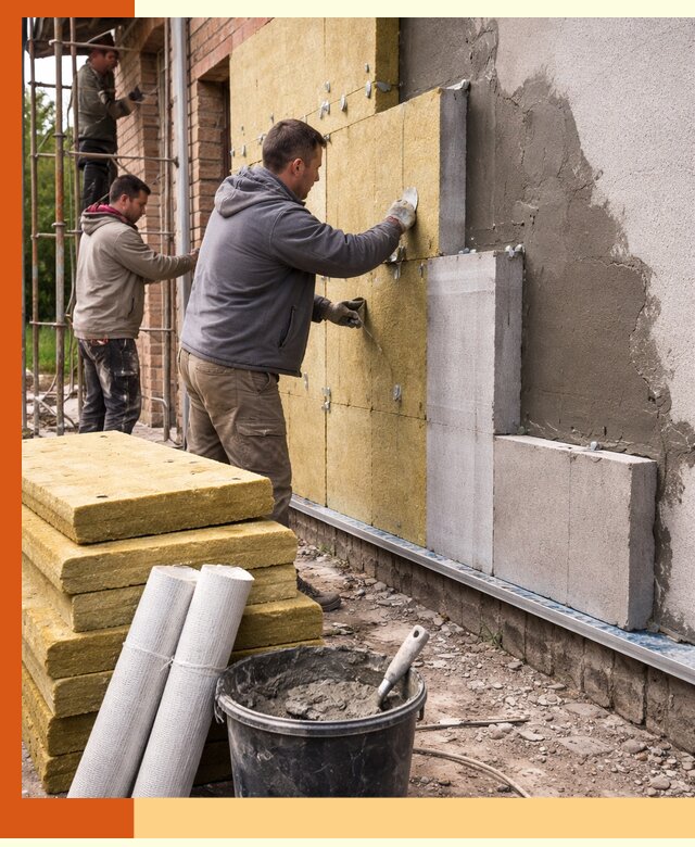 Утепление кирпичного дома под ключ в Топках