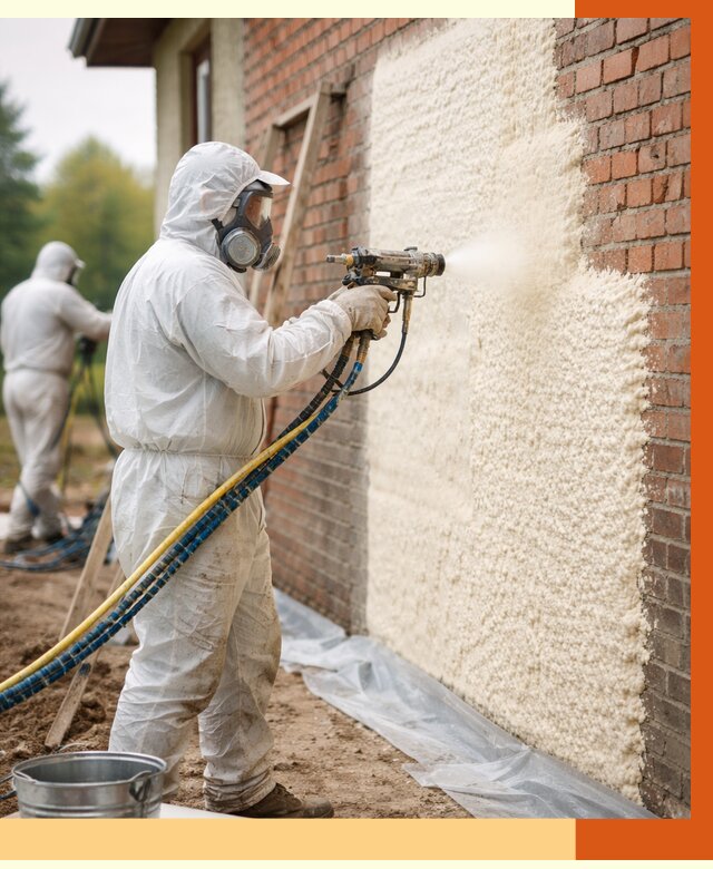 Утепление кирпичного дома ППУ в Топках под ключ от 6586 руб. | ТепломастерТпк