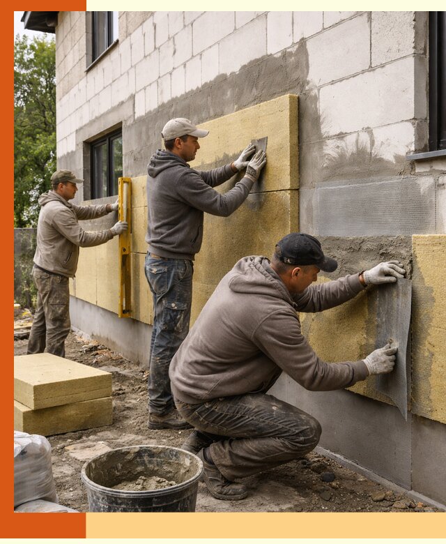 Утепление дома из газобетона в Топках качественно и долговечно