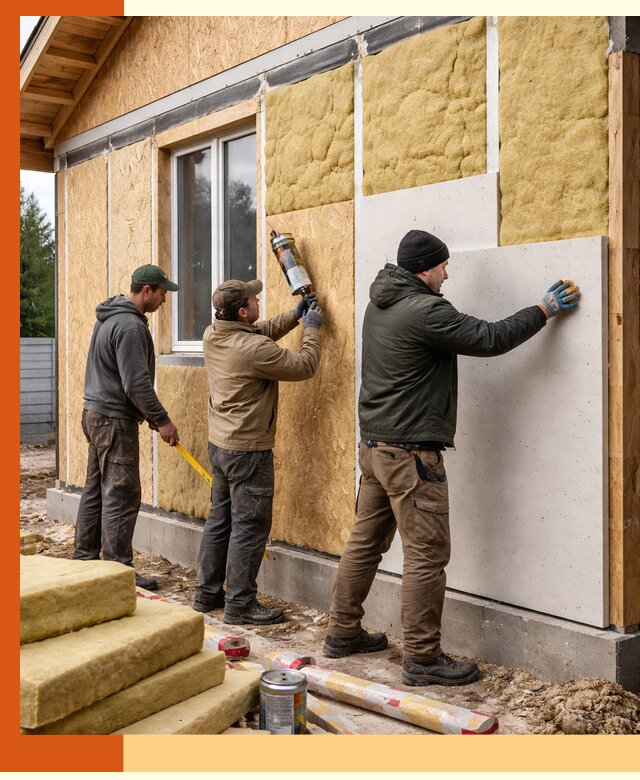 Профессиональное утепление дома из SIP-панелей в Топках