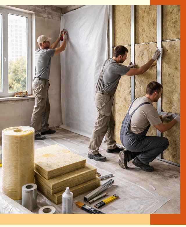 Утепление квартиры в Топках от 4560 руб/м2 — утеплить квартиру изнутри и снаружи | ТепломастерТпк