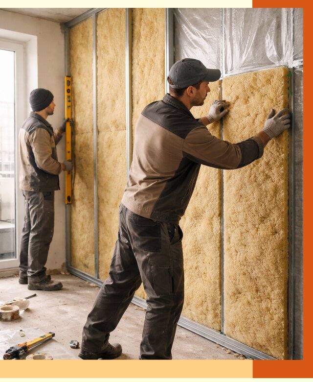 Утепление квартиры изнутри в Топках от 4408 руб. за м2 | Проф. работы ТепломастерТпк