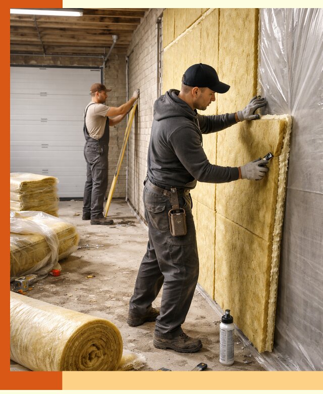 Утепление гаража под ключ в Топках — все виды теплоизоляции