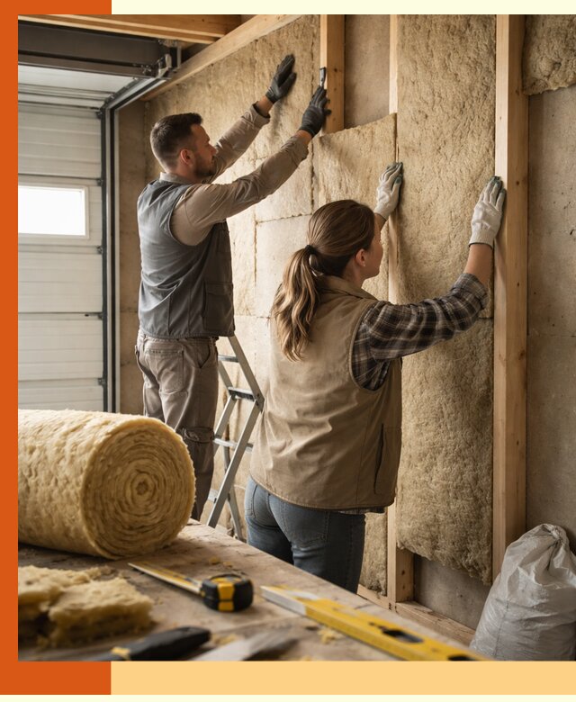 Утепление гаража изнутри в Топках: быстро и надежно