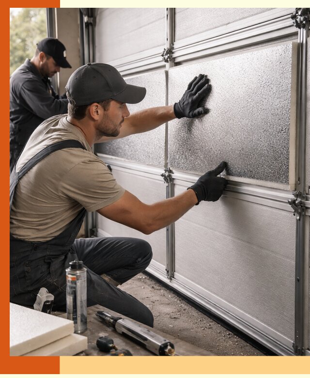 Утепление гаражных ворот в Топках качественно и надежно