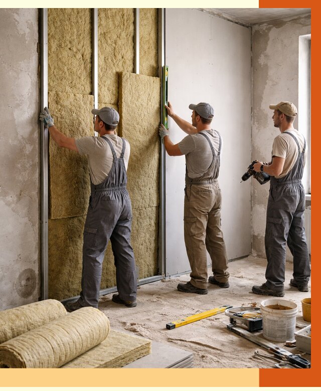 Утепление стен изнутри в Топках от 2280 руб/м² под ключ | ТепломастерТпк