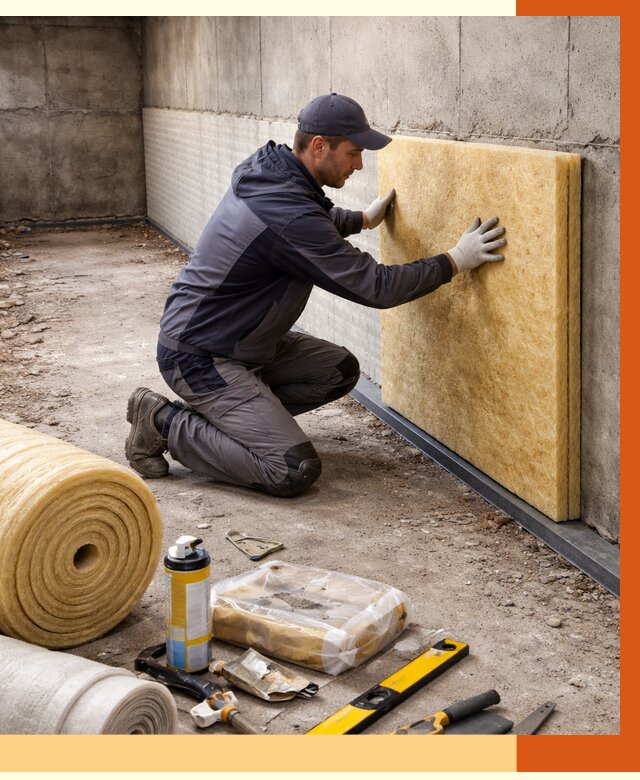 Утепление фундамента изнутри в Топках от 4256 руб./м2 — работы под ключ | ТепломастерТпк