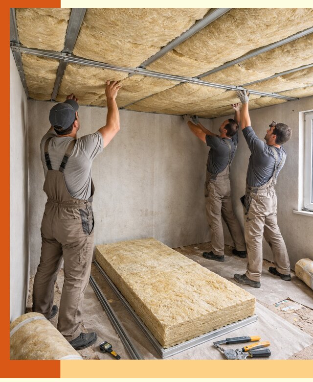 Утепление потолка в Топках — тепло и без сквозняков