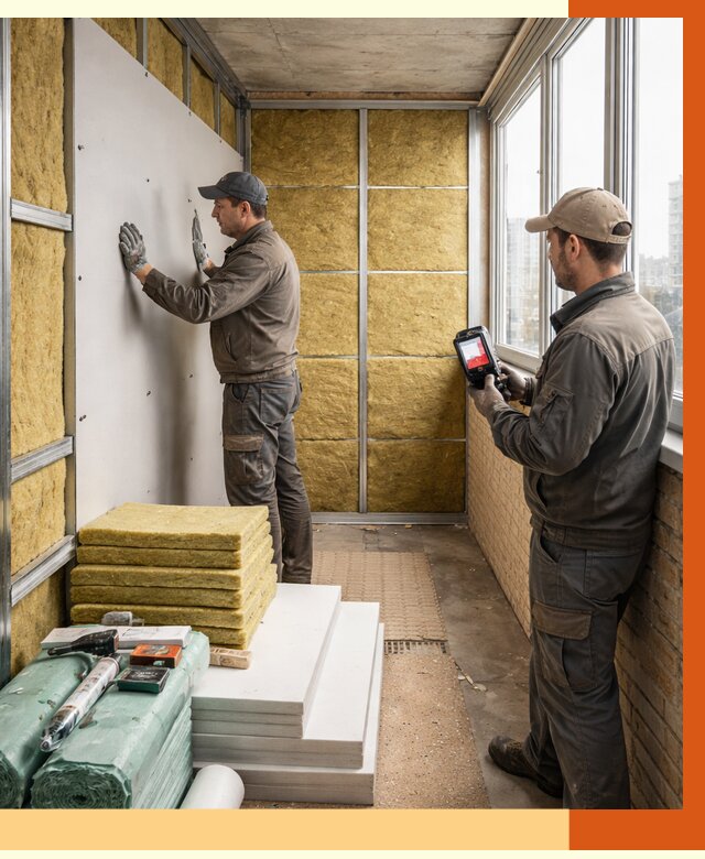 Утепление балкона в Топках от 4560 руб. под ключ | ТепломастерТпк