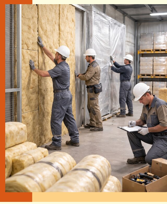 Утепление склада готовой продукции в Топках качественно и быстро