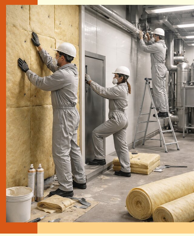 Утепление пищевого цеха под ключ в Топках