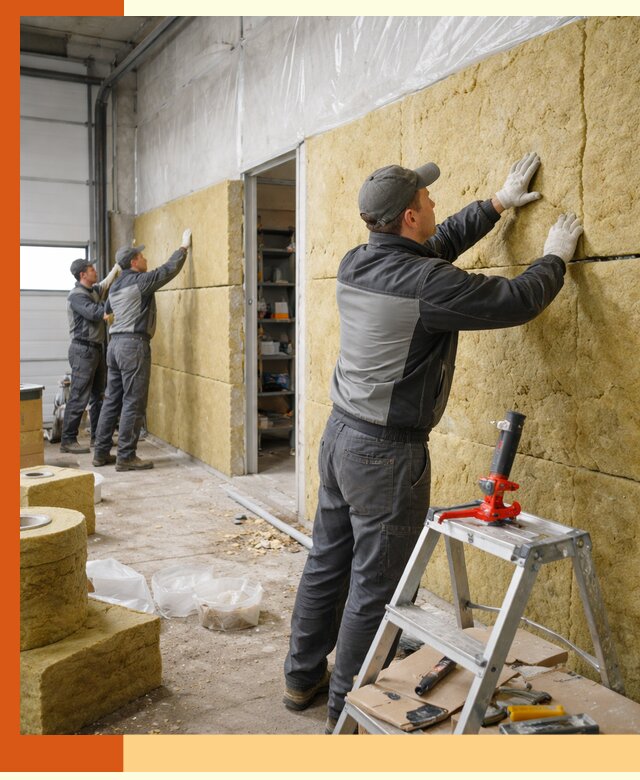 Утепление автосервиса и мастерских в Топках качественно и надёжно