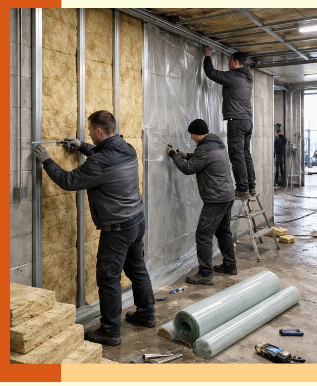 Профессиональное утепление автомойки в Топках для любого типа помещений