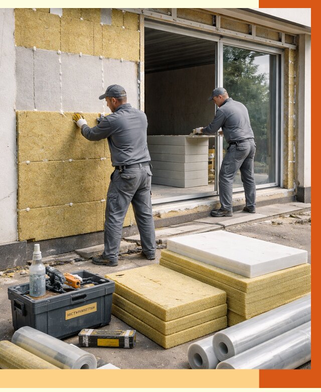 Утепление торгового павильона в Топках от 14693 руб./м² под ключ | ТепломастерТпк