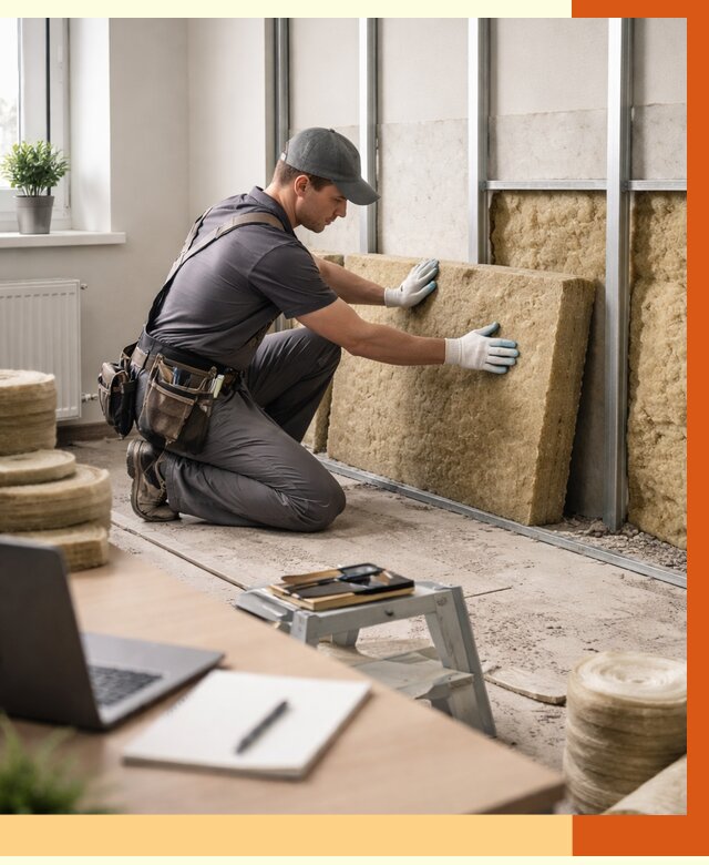 Утепление офиса в Топках от 4560 руб/м2 — комплексное утепление офиса под ключ | ТепломастерТпк