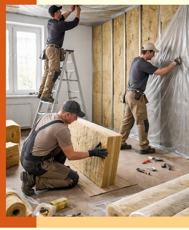 Утепление офисных помещений под ключ в Топках