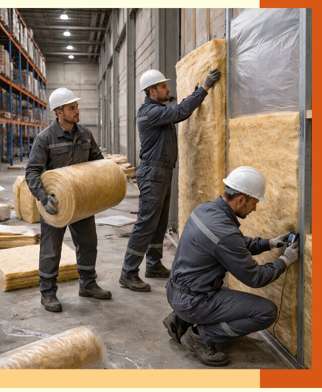 Утепление логистического центра в Топках от 4560 руб/м² под ключ | ТепломастерТпк