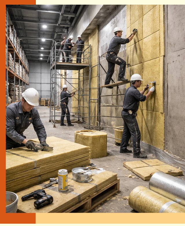 Утепление логистического центра в Топках качественно и экономично