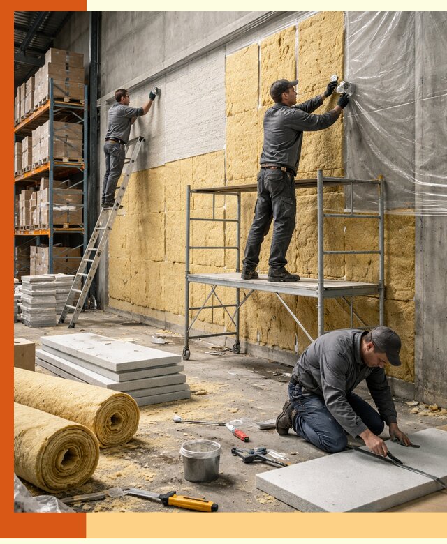 Утепление холодного склада под ключ в Топках