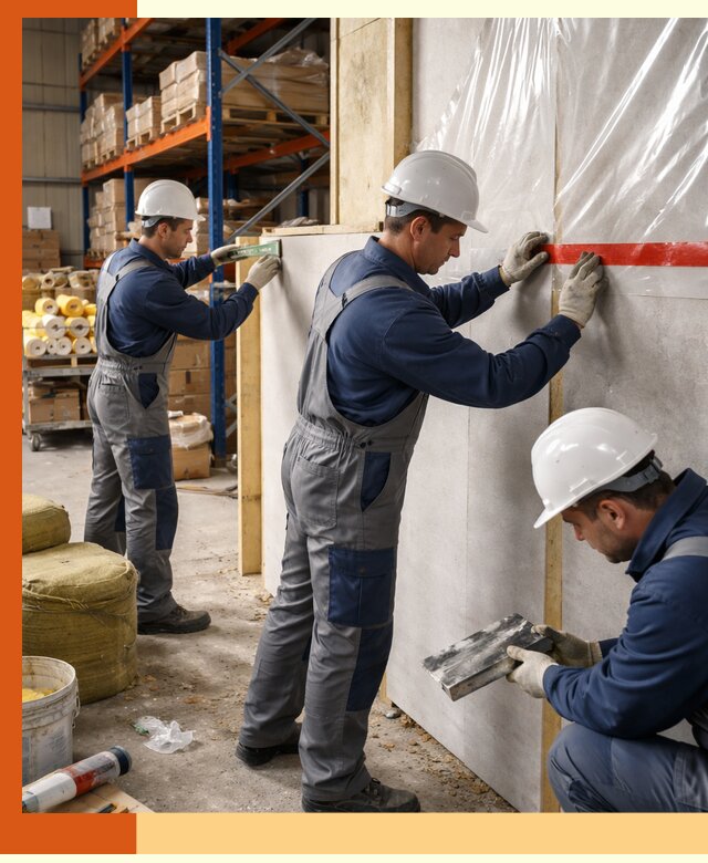 Утепление теплого склада под ключ в Топках