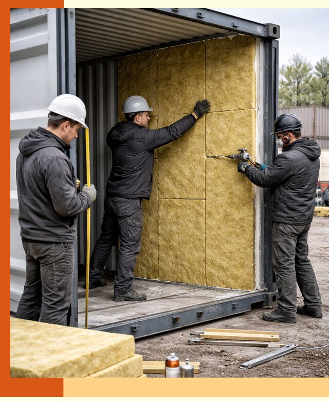 Утепление морского контейнера в Топках: надежная теплоизоляция и защита