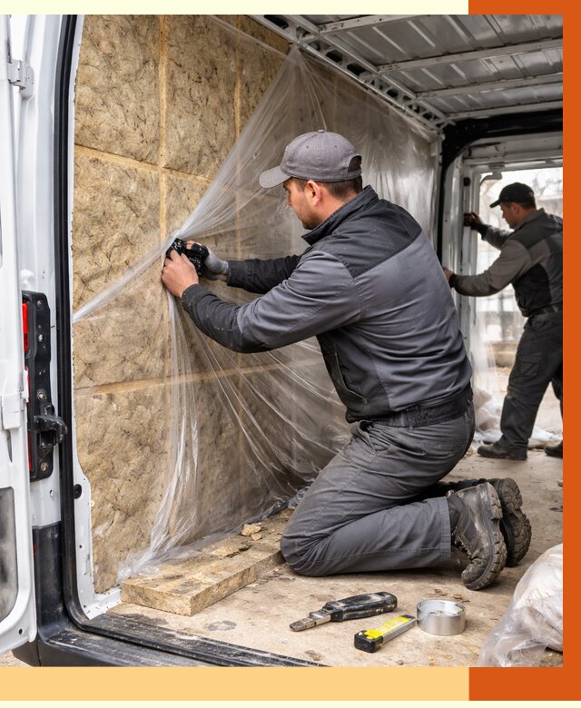 Утепление фургона в Топках от 16719 руб/м2 — утепление фургона ППУ и кузова | ТепломастерТпк