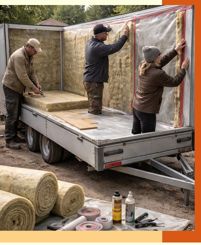 Утепление прицепа в Топках под ключ от 12666 руб. — комплекс от ТепломастерТпк