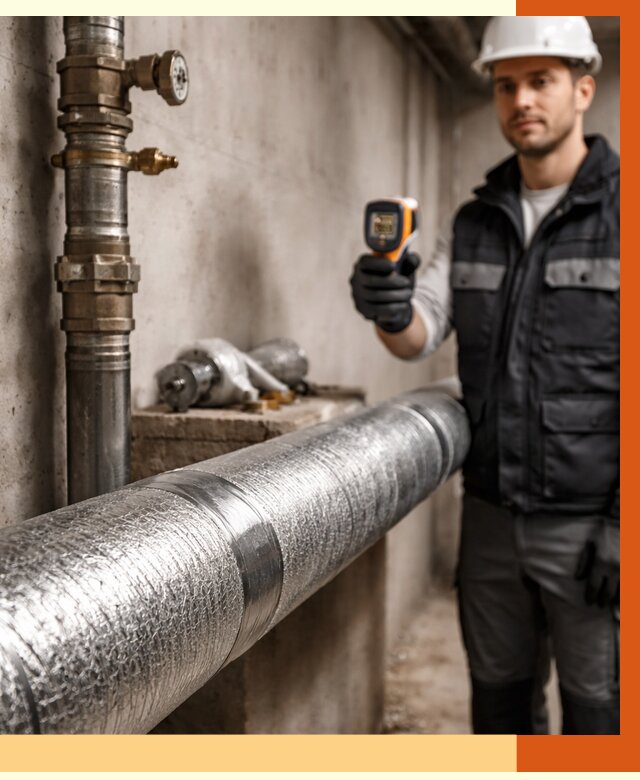 Утепление труб водоснабжения в Топках от 8613 руб. за м² — услуги ТепломастерТпк