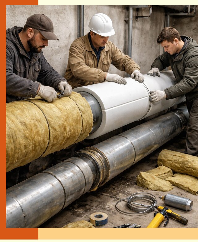 Утепление трубопровода в Топках с гарантией энергоэффективности