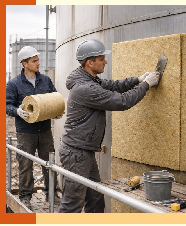 Профессиональное утепление резервуара и теплоизоляция в Топках
