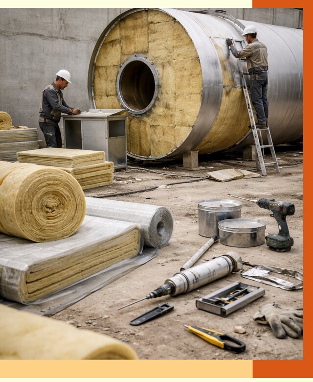 Утепление резервуара с топливом в Топках от 27866 руб. под ключ | ТепломастерТпк