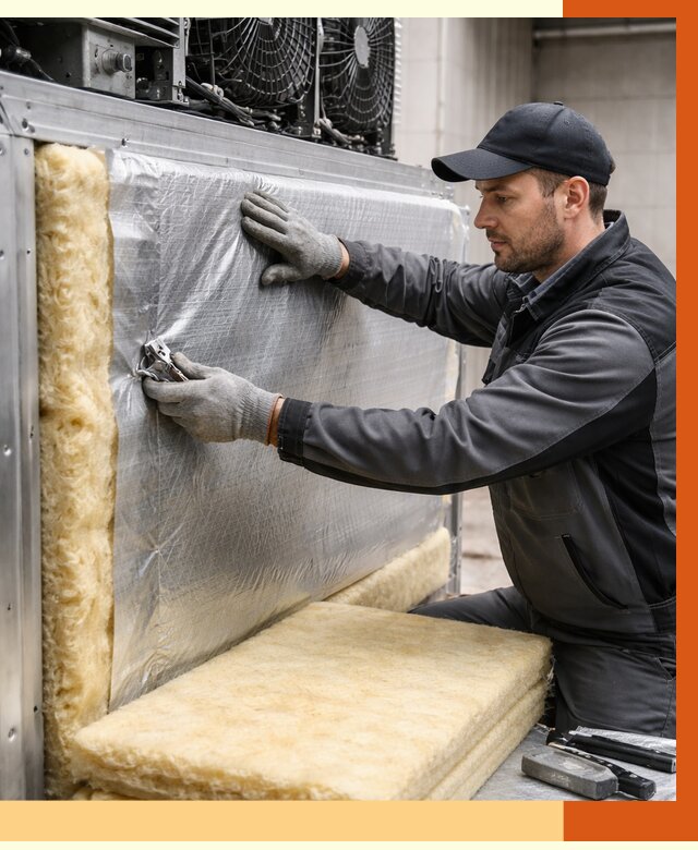 Утепление холодильного агрегата в Топках от 8613 руб. под ключ | ТепломастерТпк