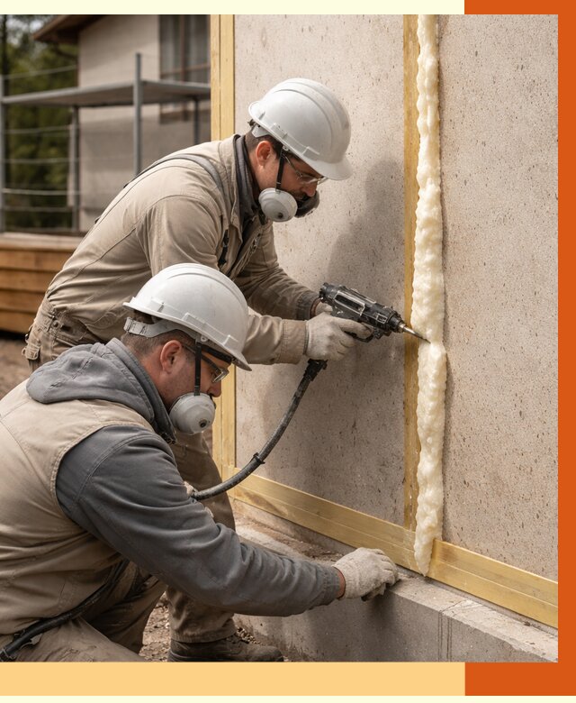 Утепление сип панелей ППУ в Топках от 4864 руб. под ключ | ТепломастерТпк