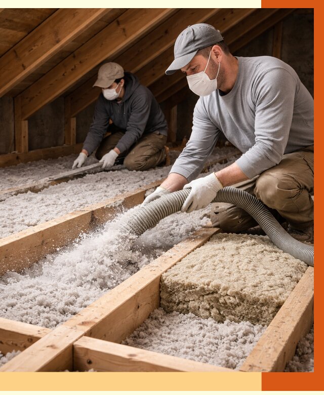 Заполнение полостей чердачного перекрытия в Топках от 4560 руб. | ТепломастерТпк