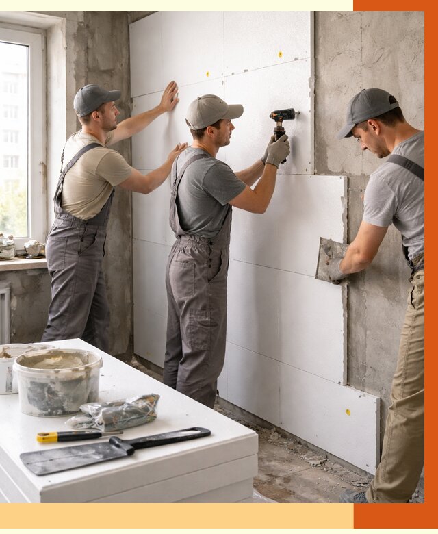 Утепление пенопластом домов и стен в Топках от 1875 руб. — ТепломастерТпк