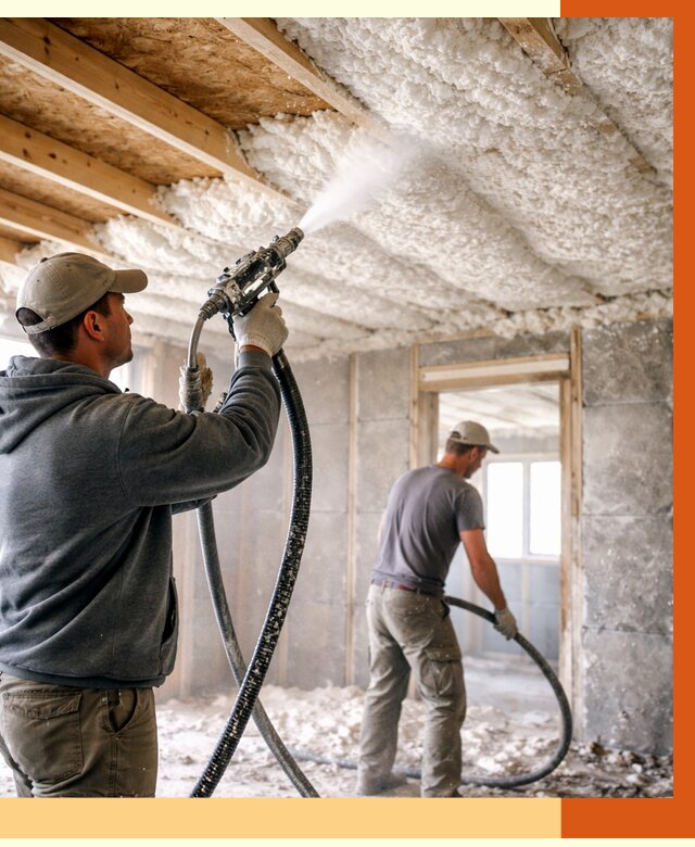 Утепление пеноизолом в Топках от 1621 руб./м2 под ключ | ТепломастерТпк