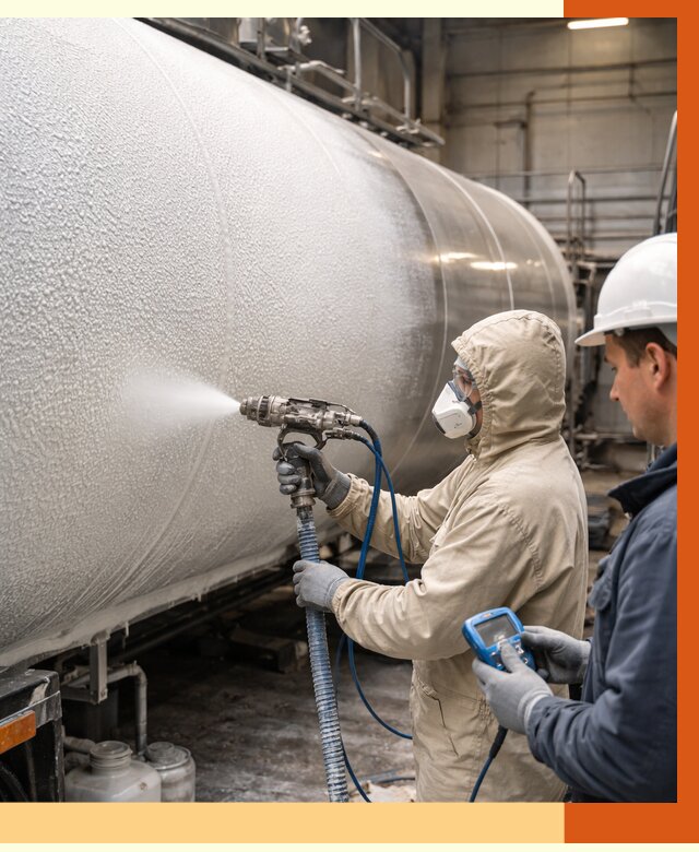 Утепление автоцистерны жидкой теплоизоляцией в Топках от 14693 руб. под ключ | ТепломастерТпк