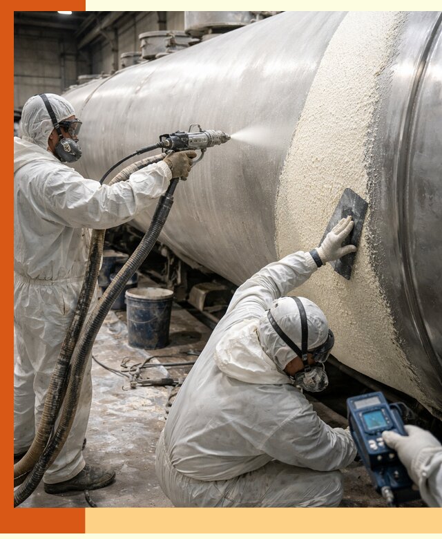 Утепление автоцистерн жидкой теплоизоляцией в Топках