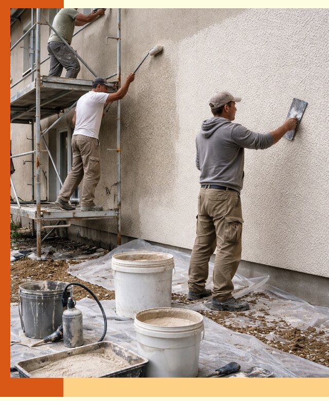 Утепление фасада жидкой пробкой в Топках