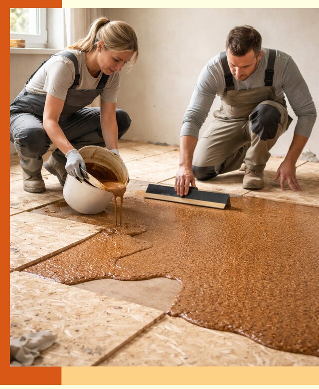 Утепление пола жидкой пробкой в Топках для квартир и домов