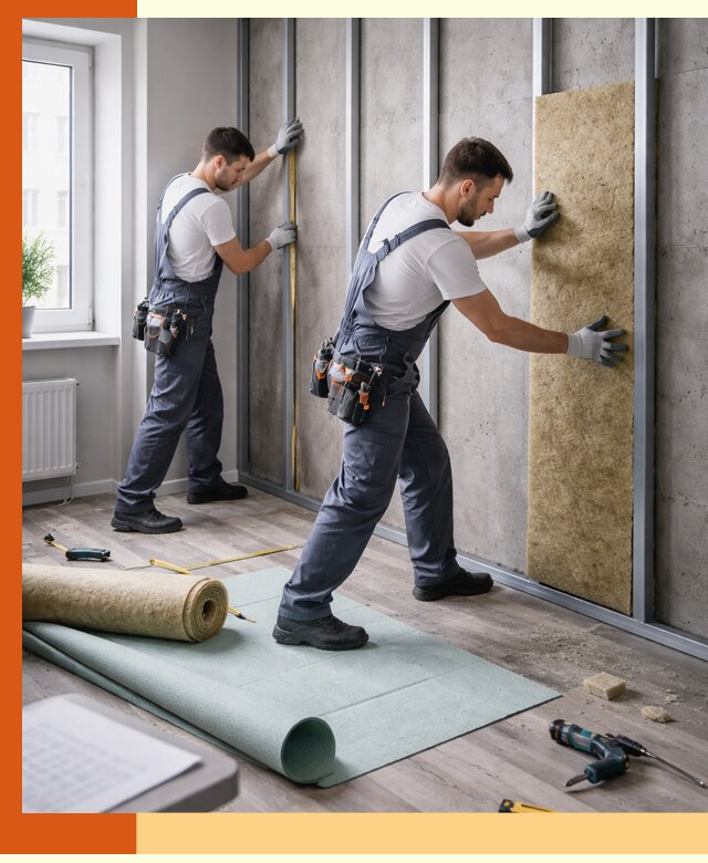 Шумоизоляция квартиры под ключ в Топках — профессионально и гарантированно