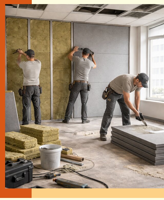 Профессиональная шумоизоляция офисов в Топках для комфорта сотрудников