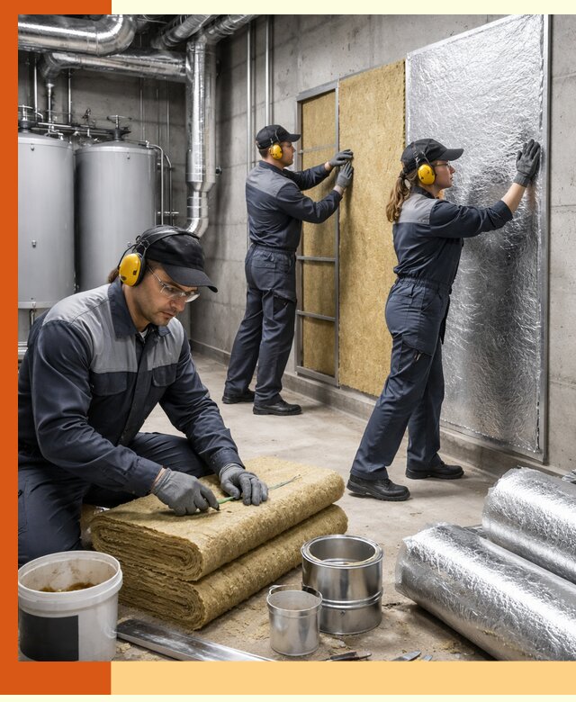 Шумоизоляция котельной в Топках: профессиональный монтаж и материалы