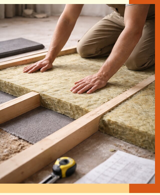 Шумоизоляция пола в Топках от 1267 руб./м² — профессиональная звукоизоляция | ТепломастерТпк