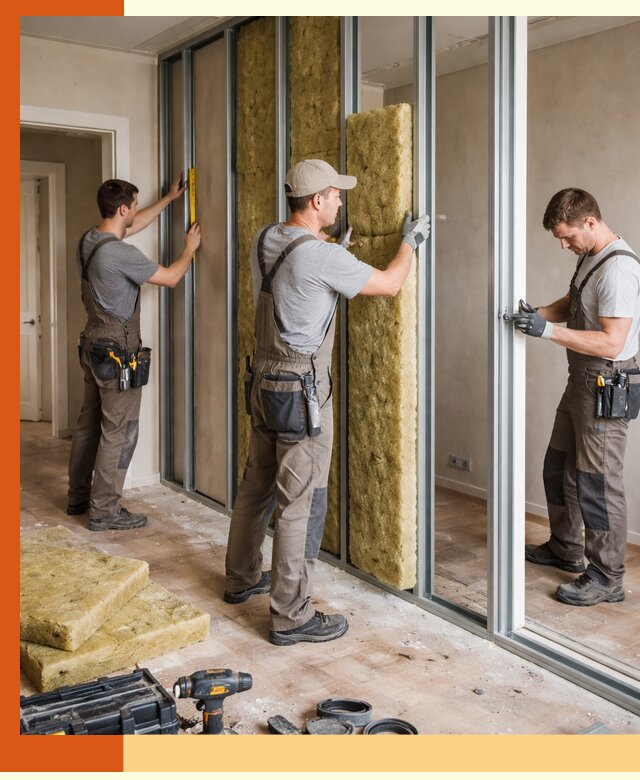 Шумоизоляция межкомнатных перегородок в Топках эффективно и надёжно